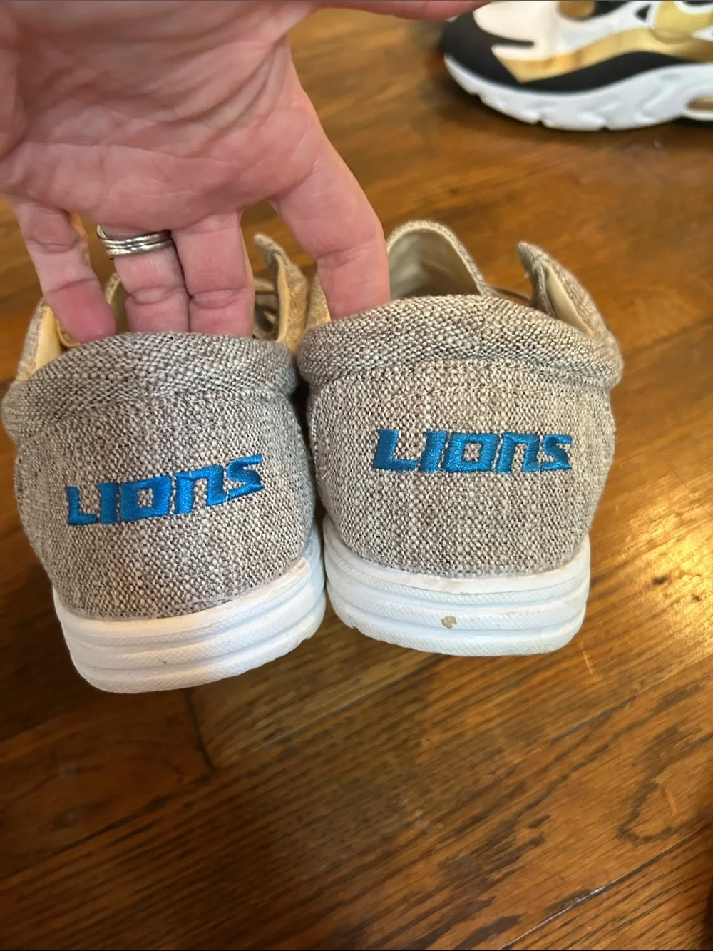 Detroit Lions Hey Dude-style Slip On Loafers